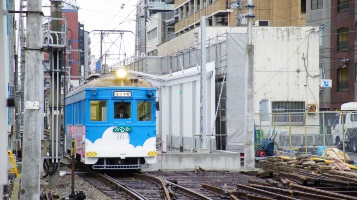 【2020.1】阪堺恵美須町駅の工事状況…駅舎工事が進む