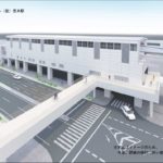 【大阪モノレール】延伸4駅のイメージパースが公開…荒本駅はイオン東大阪店の場所に設置へ
