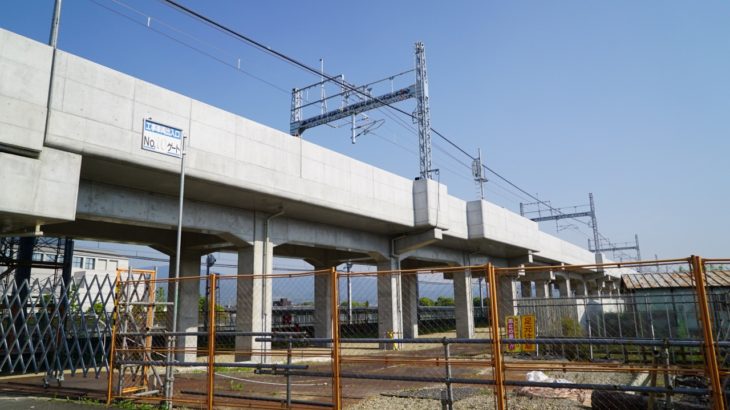 【近鉄】喜志～富田林間の高架化工事が進行中。2022年度完成予定