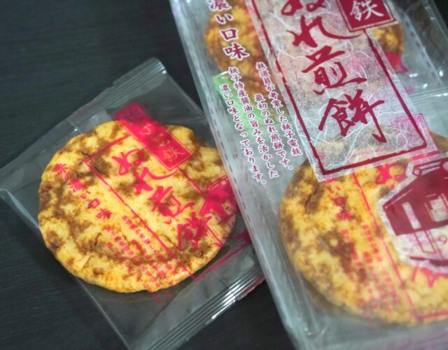 銚子電鉄「ぬれ煎餅」が難波に売ってたので買ってきました