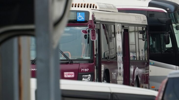 【阪急】既に出来上がっている「ちいかわバス」の様子を見てきました
