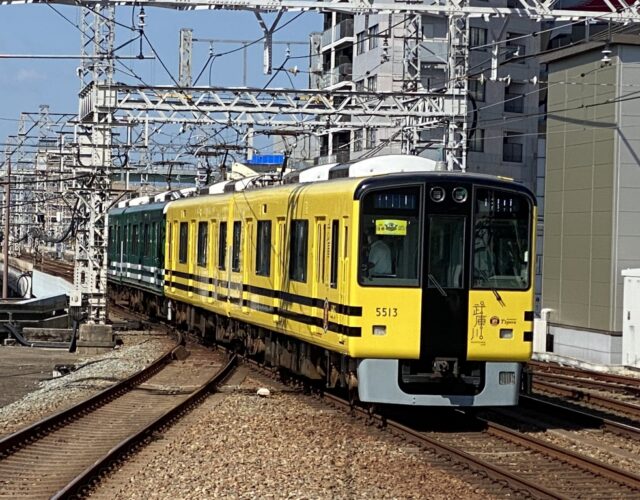 【阪神】優勝記念で5500系「タイガース電車」を特別に運行中