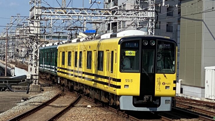 【阪神】優勝記念で5500系「タイガース電車」を特別に運行中