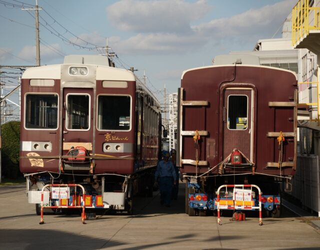 【阪急】初代「京とれいん」の6300系が正雀から廃車陸送