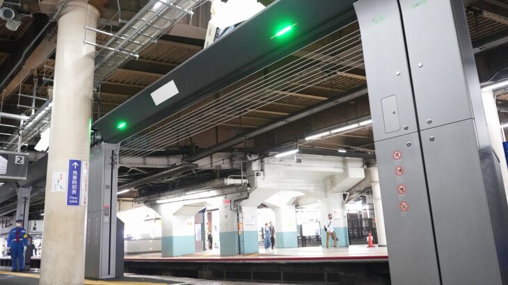 【近未来】近鉄鶴橋駅に「昇降式ホーム柵」を試験設置中…2025年3月完成予定
